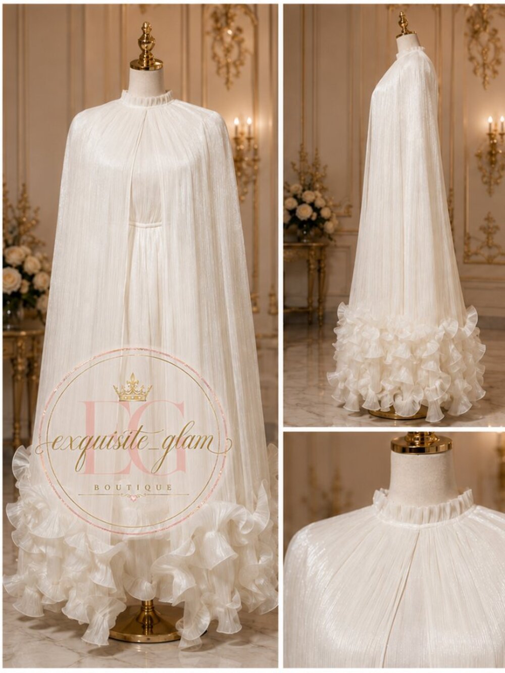 👑Luxurious Evening Gorgeous Bridal Gown Couture Designer Wedding Cocktail Dress